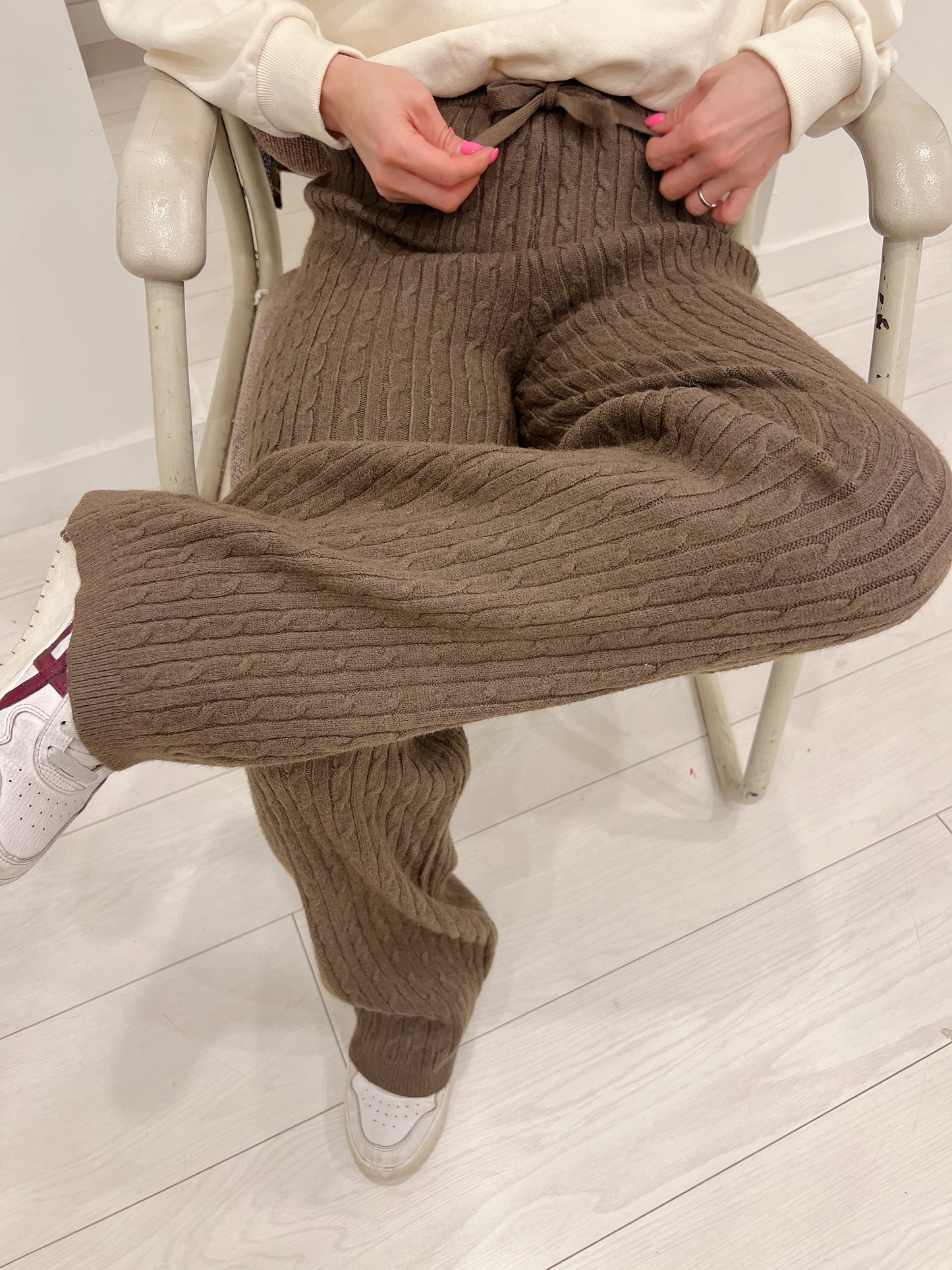 SARE Cable-knit pants