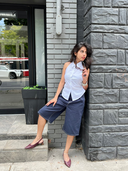 DASHA Backless halter shirt