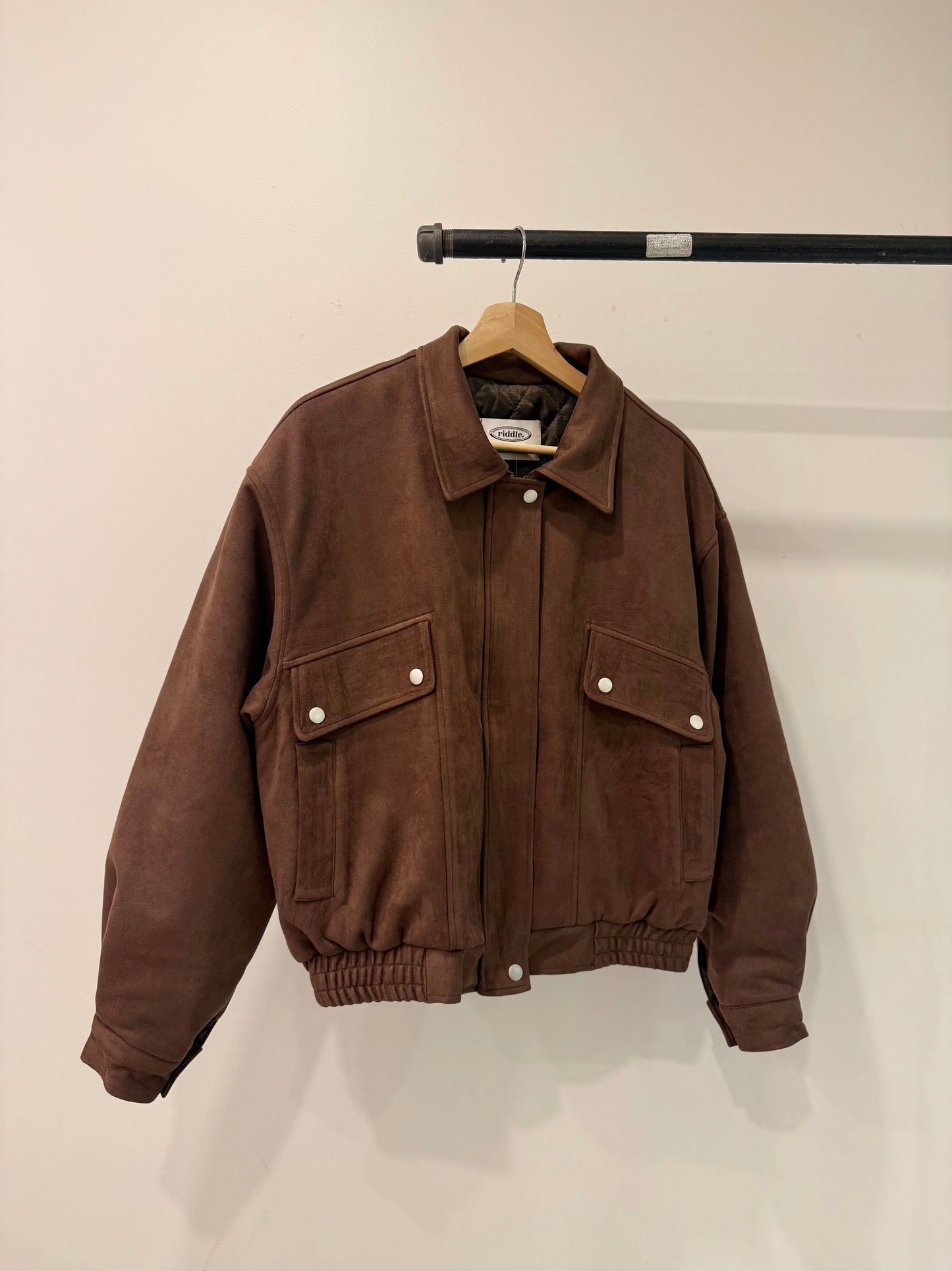 MELIN Insulated suede bomber