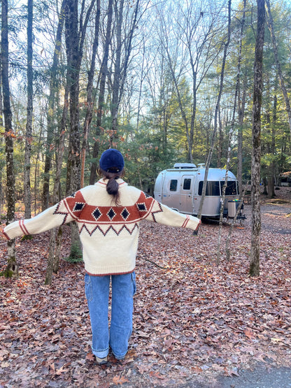 GOLDEN Heavy zip-up sweater