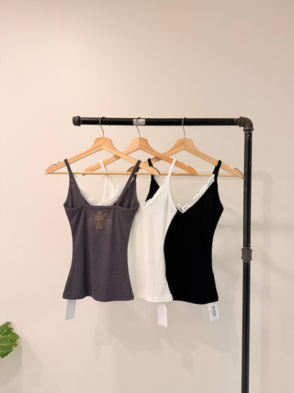 COLE Lacy neckline tanktop