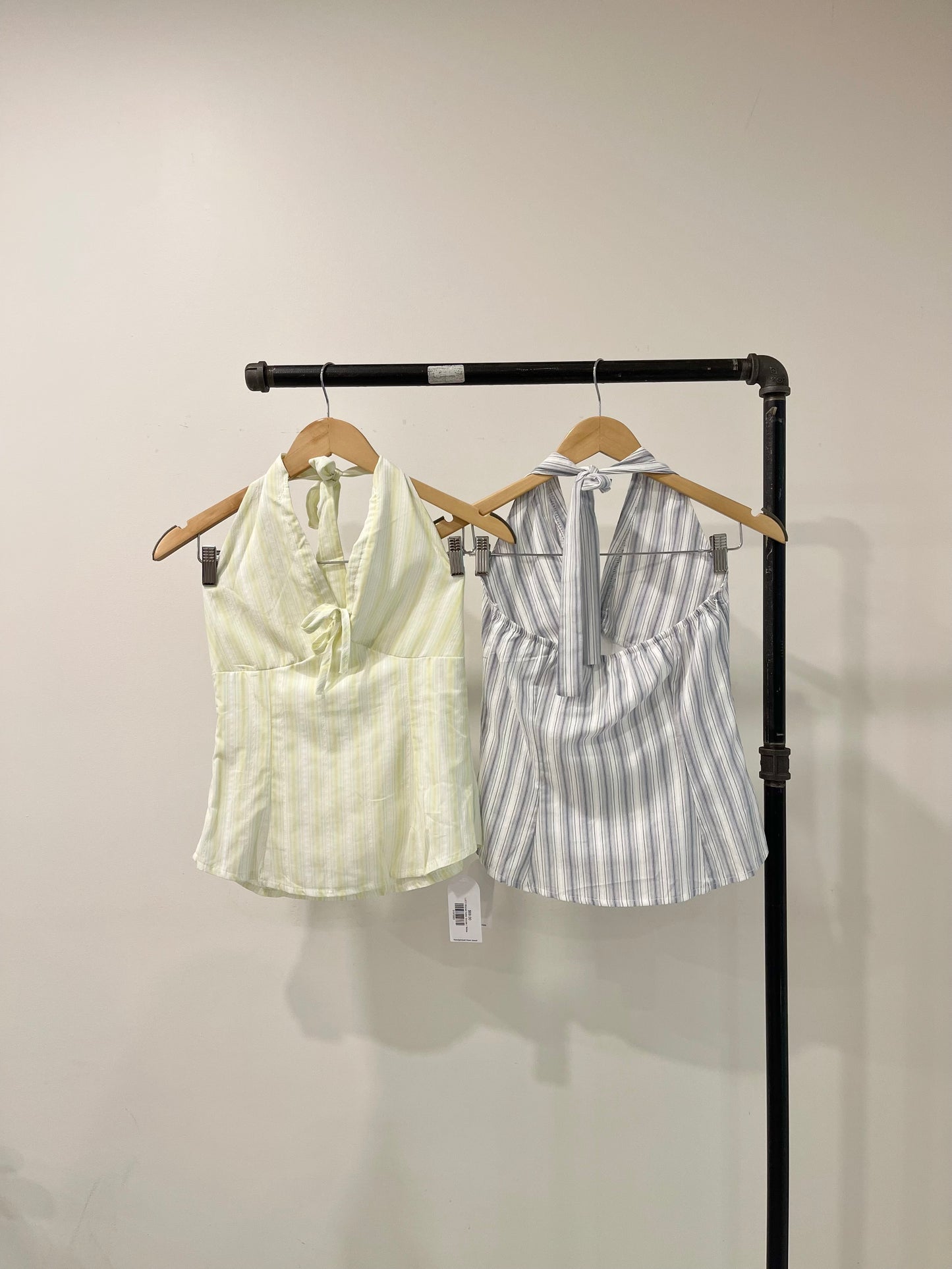 LUCY Striped halter blouse