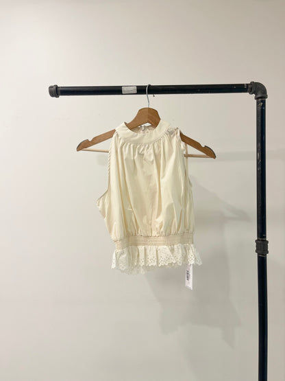 NADIA Ruffled halter blouse