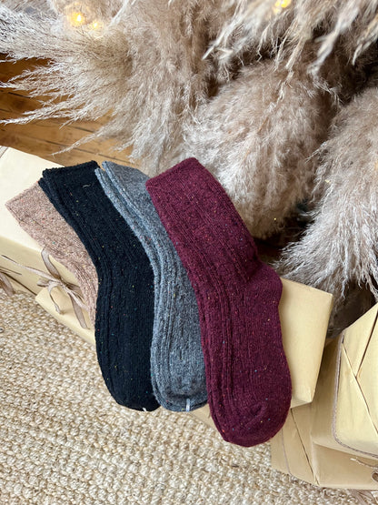 GHEEN Cable-knit socks