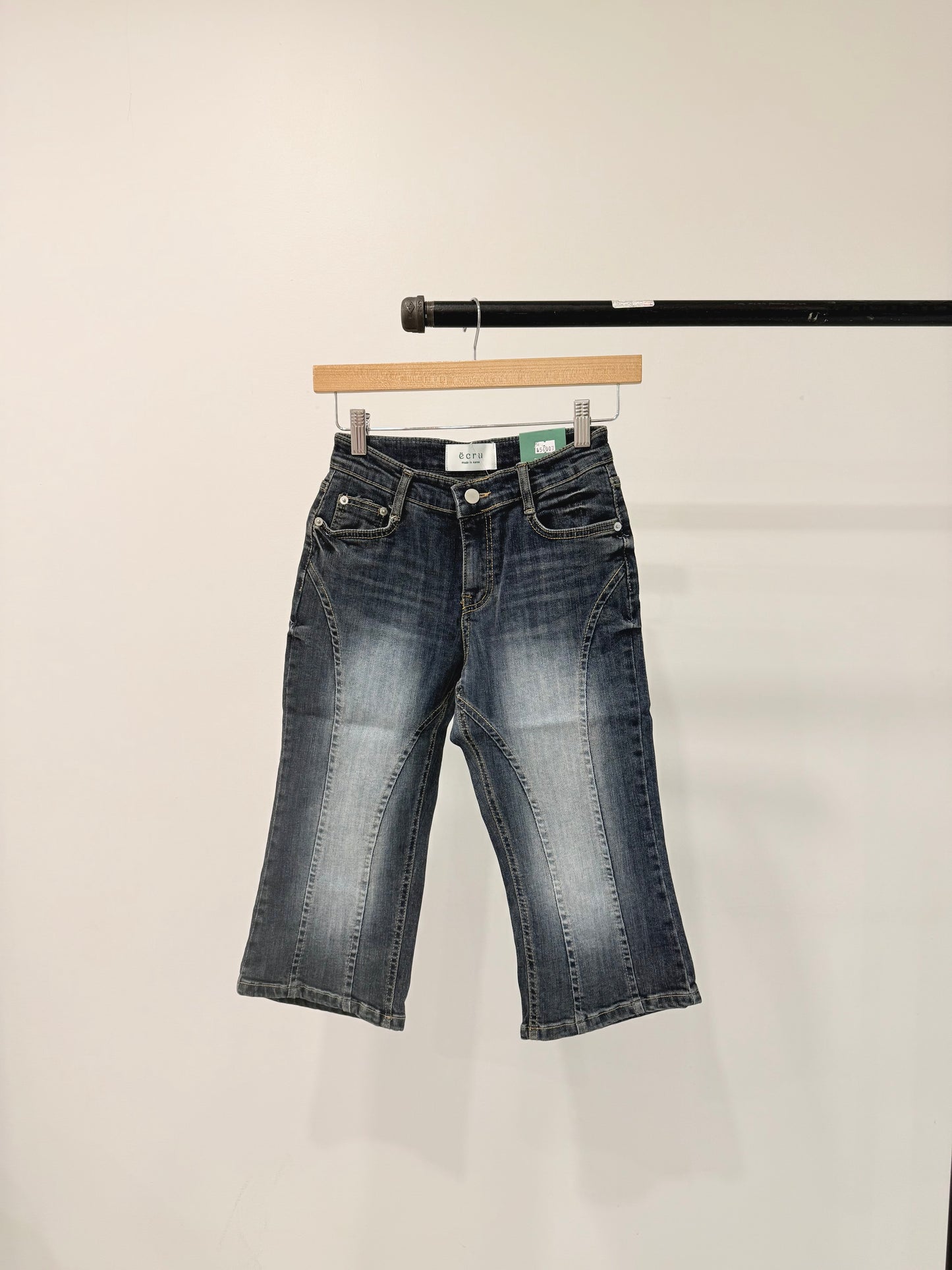 SHARP Acid washed capri jeans
