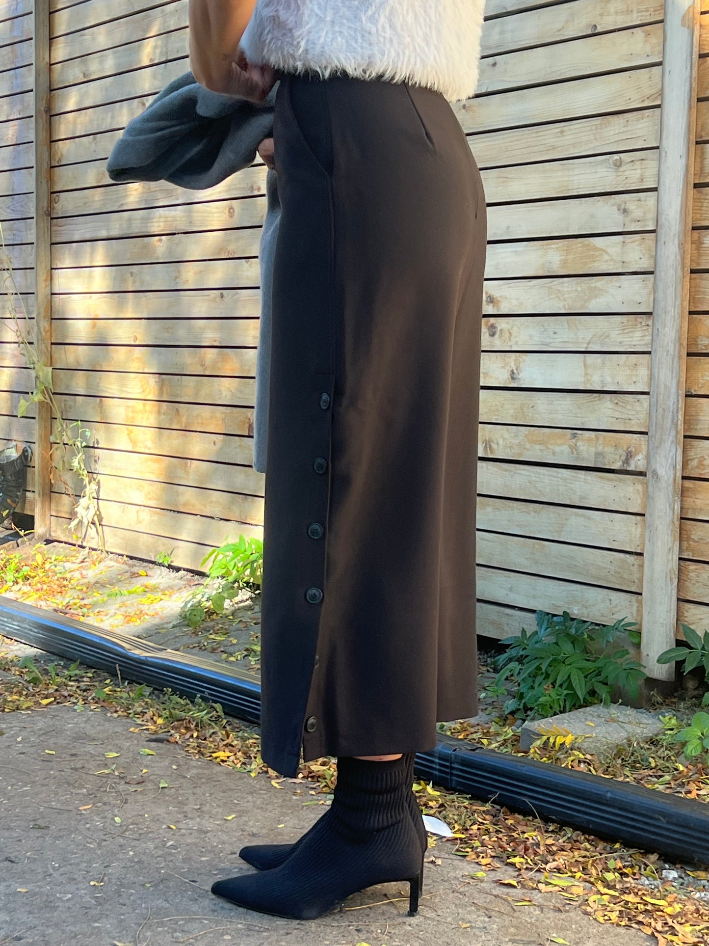 CRUT Button maxi skirt