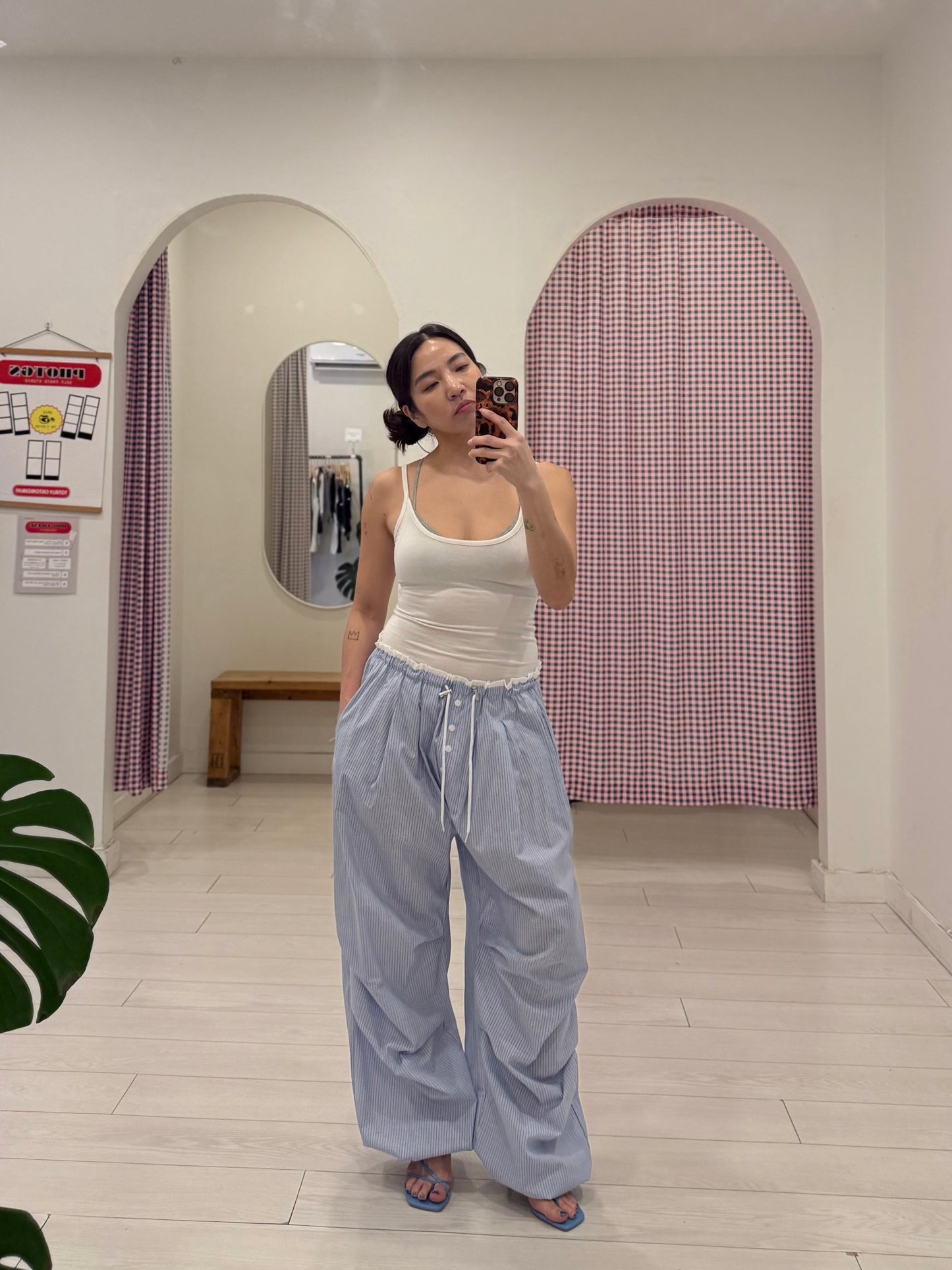 HIGH Striped track pants