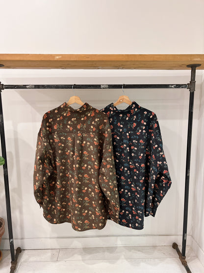 RANTON Floral corduroy shirt