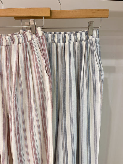 GEBO Stripe linen pants