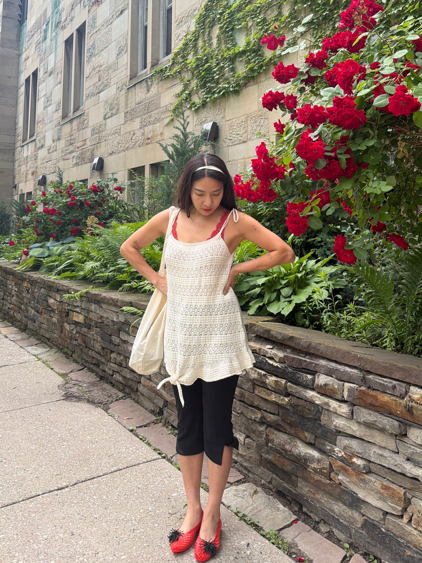 MILOU Crochet dress top