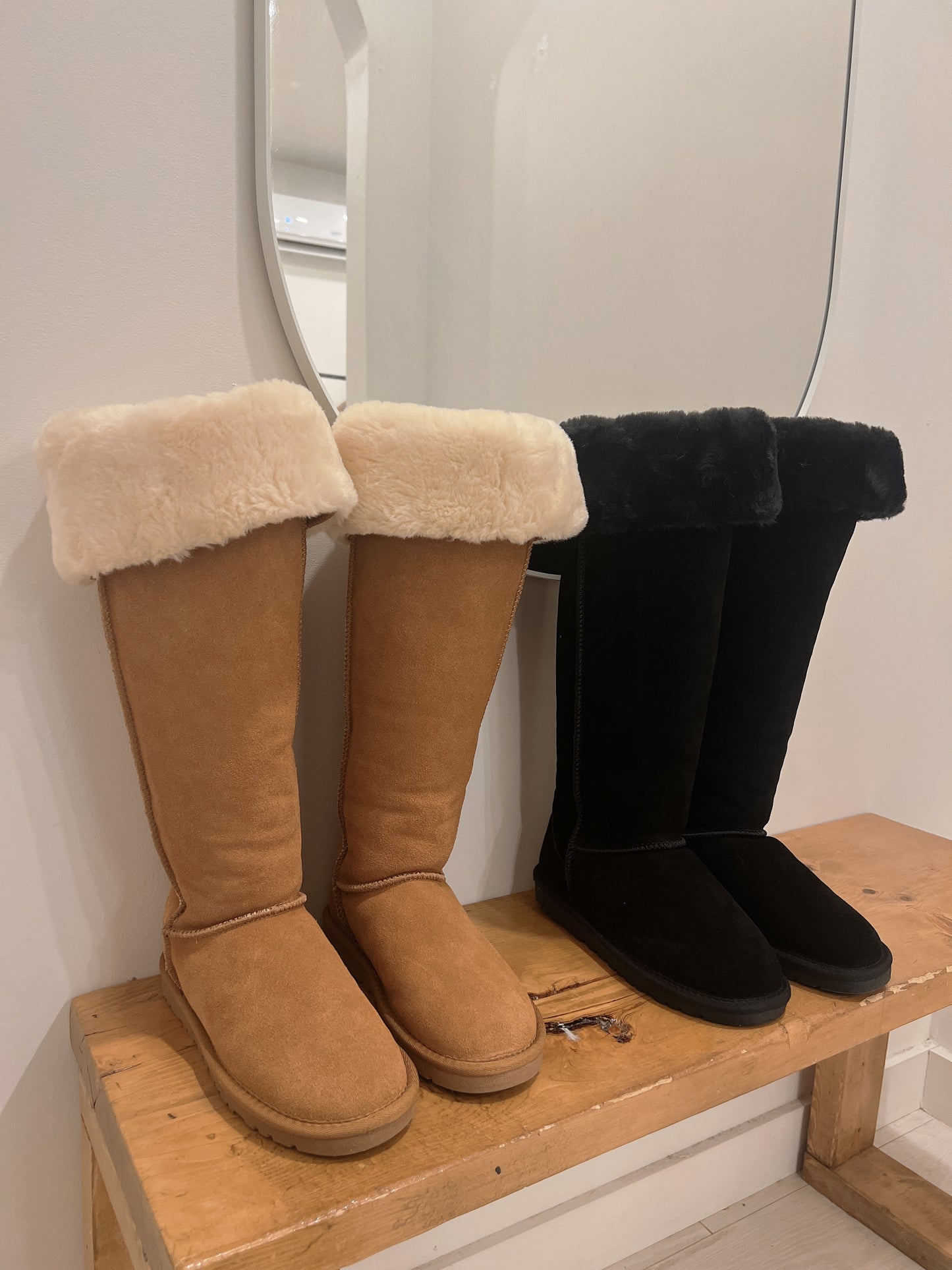 NELLA Knee high sherpa boots