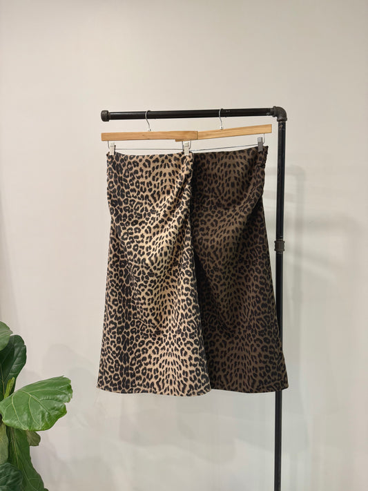 EXIT Cheetah print maxi skirt