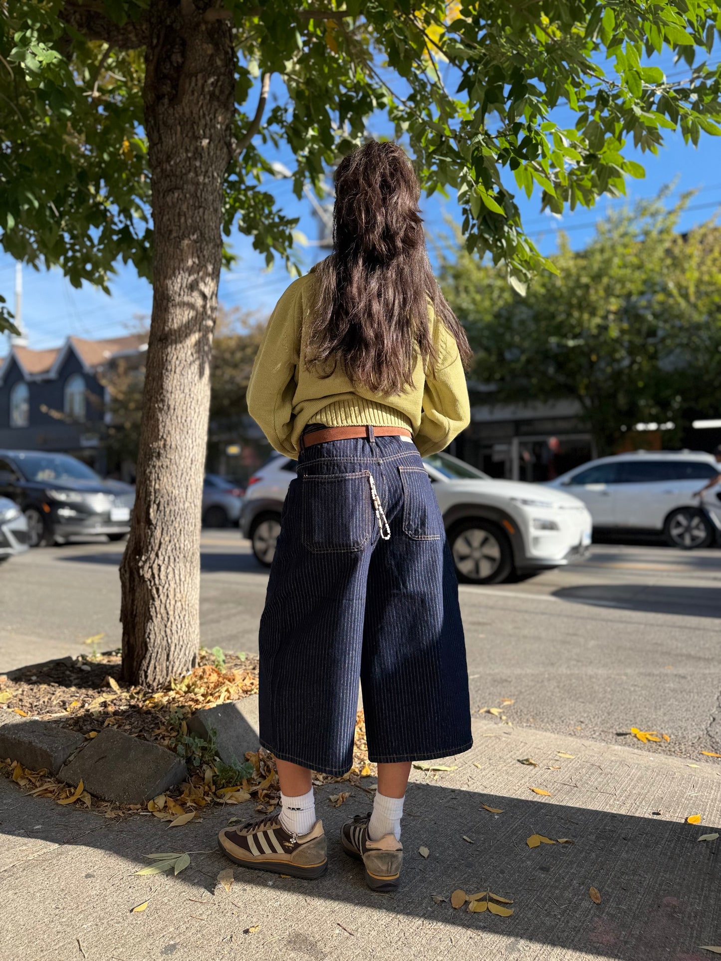 END Striped 3/4 jeans