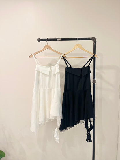 WILLA Asymmetric strap dress