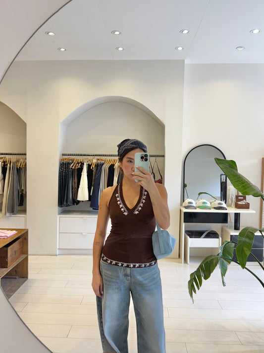 MINA Boho halter top