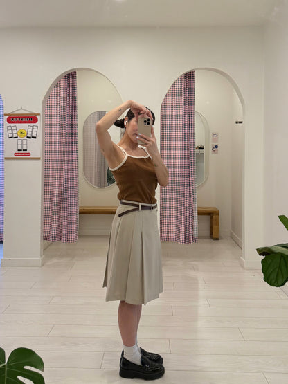 HEENA Pleated midi skirt