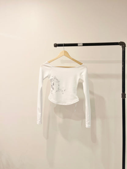 FLEUR Off-shoulder tee