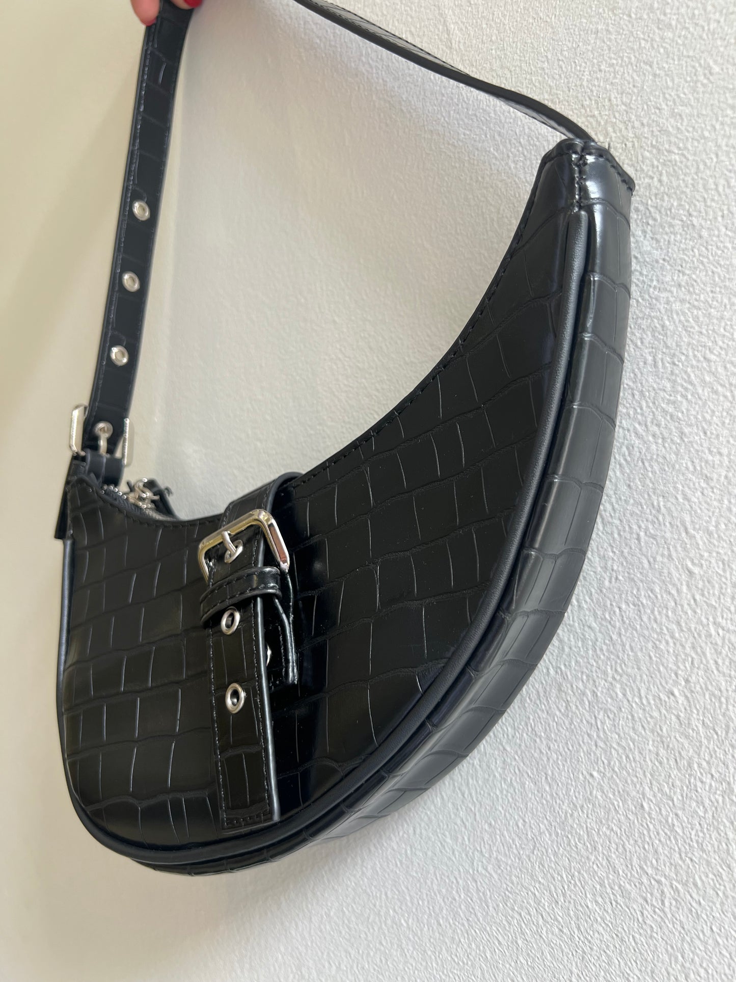 KASSIA Croc shoulder bag