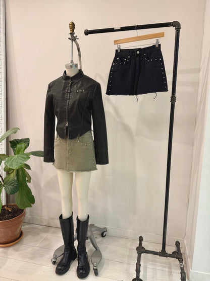 MEDIC Faux leather biker jacket