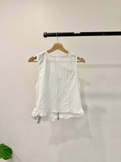 PLEN Ruched zip-up top