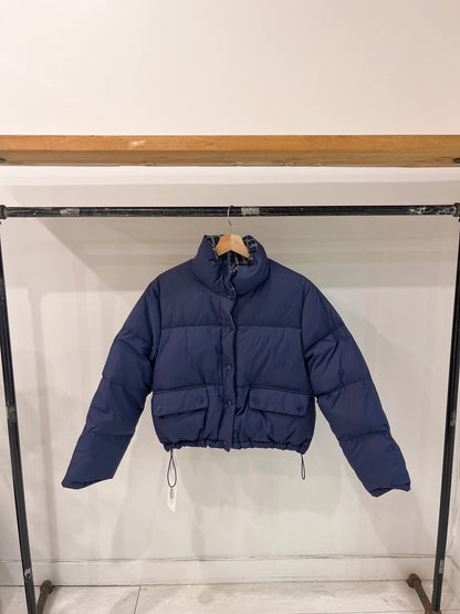 JACOB Reversible plaid puffer