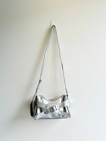 PLUS Silver belted purse