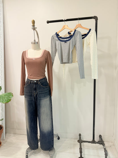 JOYCE Long sleeve slim tee