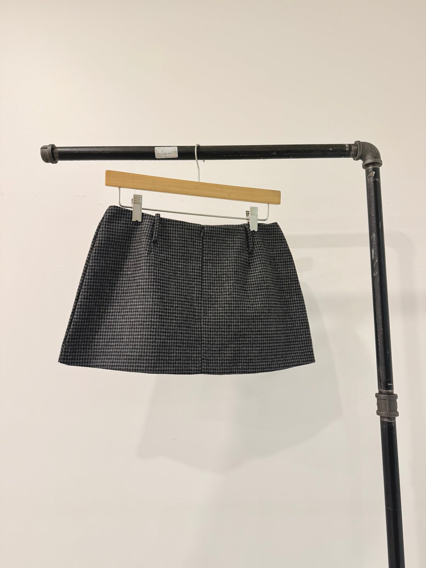 JEN Houndstooth micro mini skirt