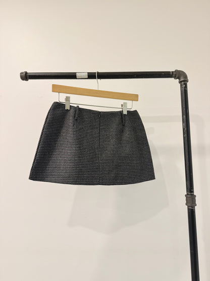 JEN Houndstooth micro mini skirt