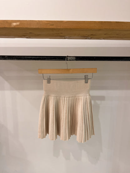 PERRIO Pleated knit skirt