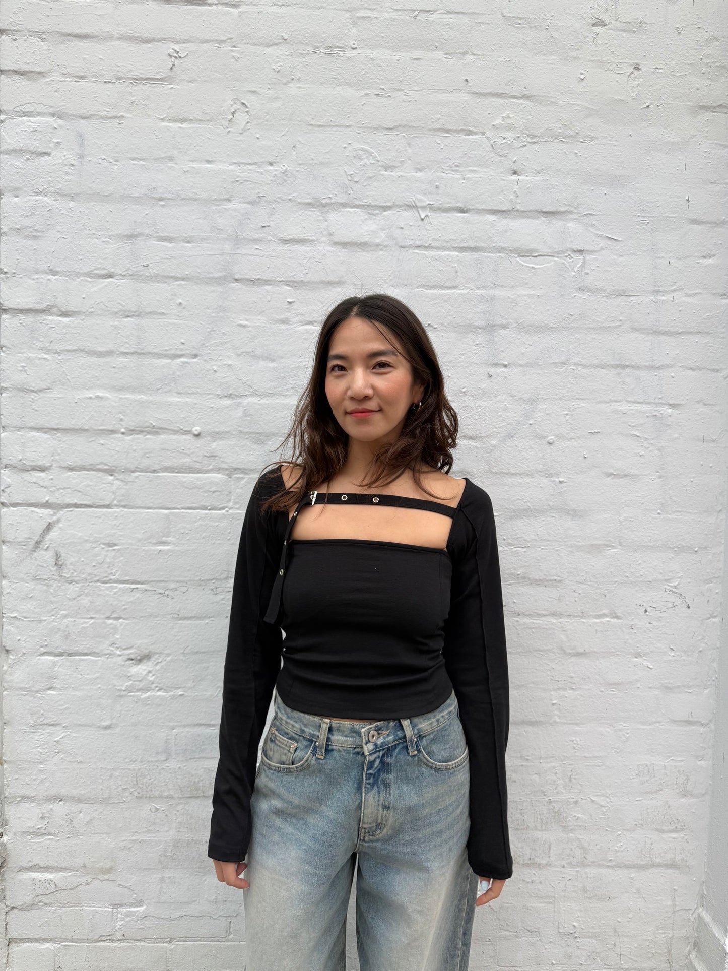 RUDY Belted neckline top