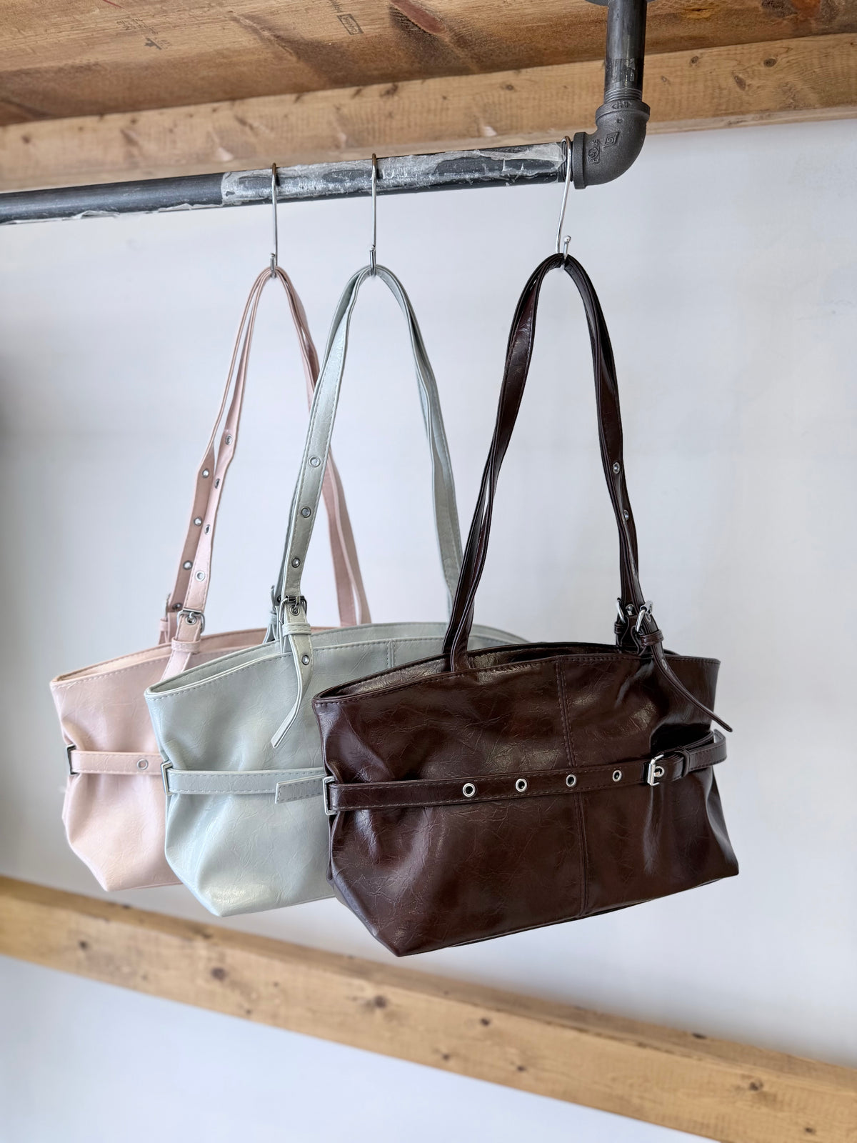 GRETA Buckle shoulder bag
