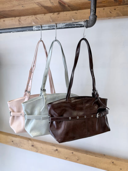 GRETA Buckle shoulder bag