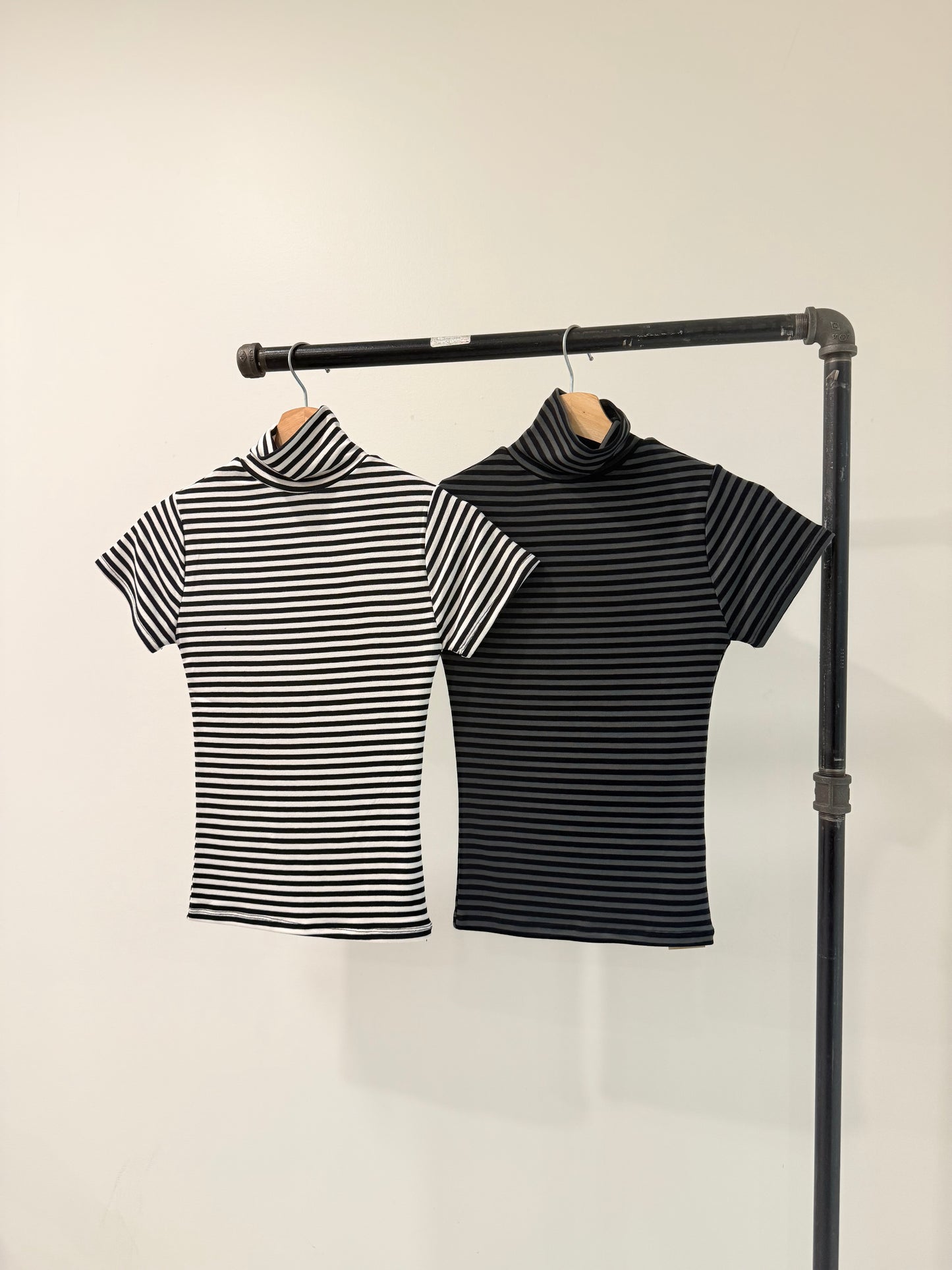 REAL Stripe turtleneck top
