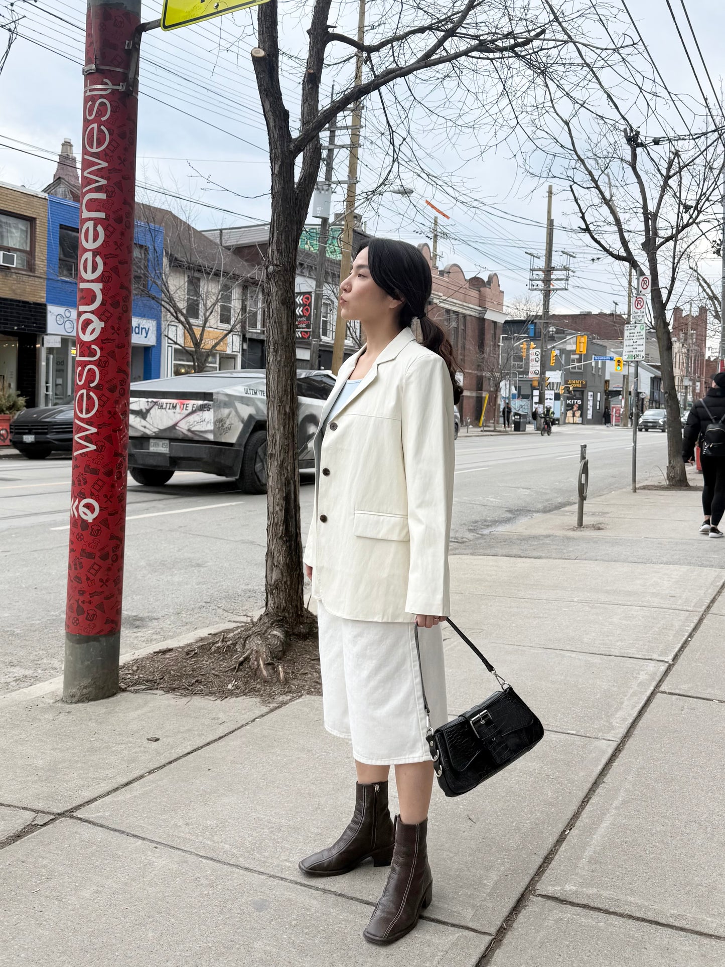 KOOL Vegan leather blazer