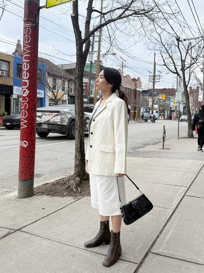 KOOL Vegan leather blazer