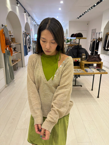 AGATHA Wool V-neckline sweater