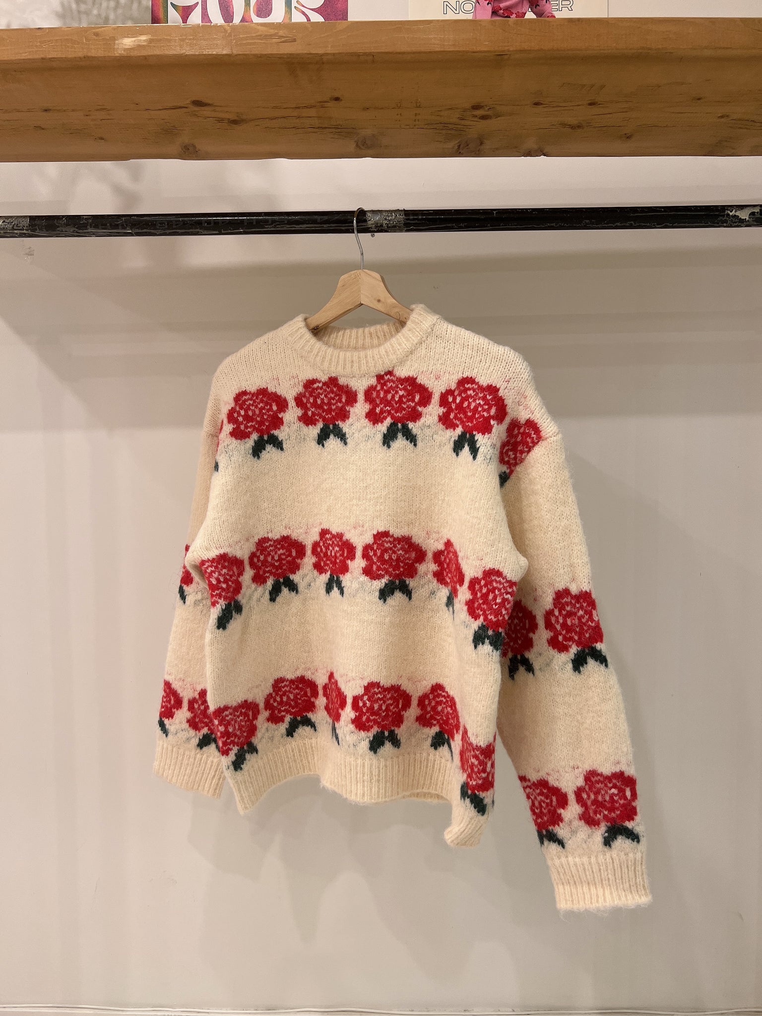 MAURA Oversized rose sweater
