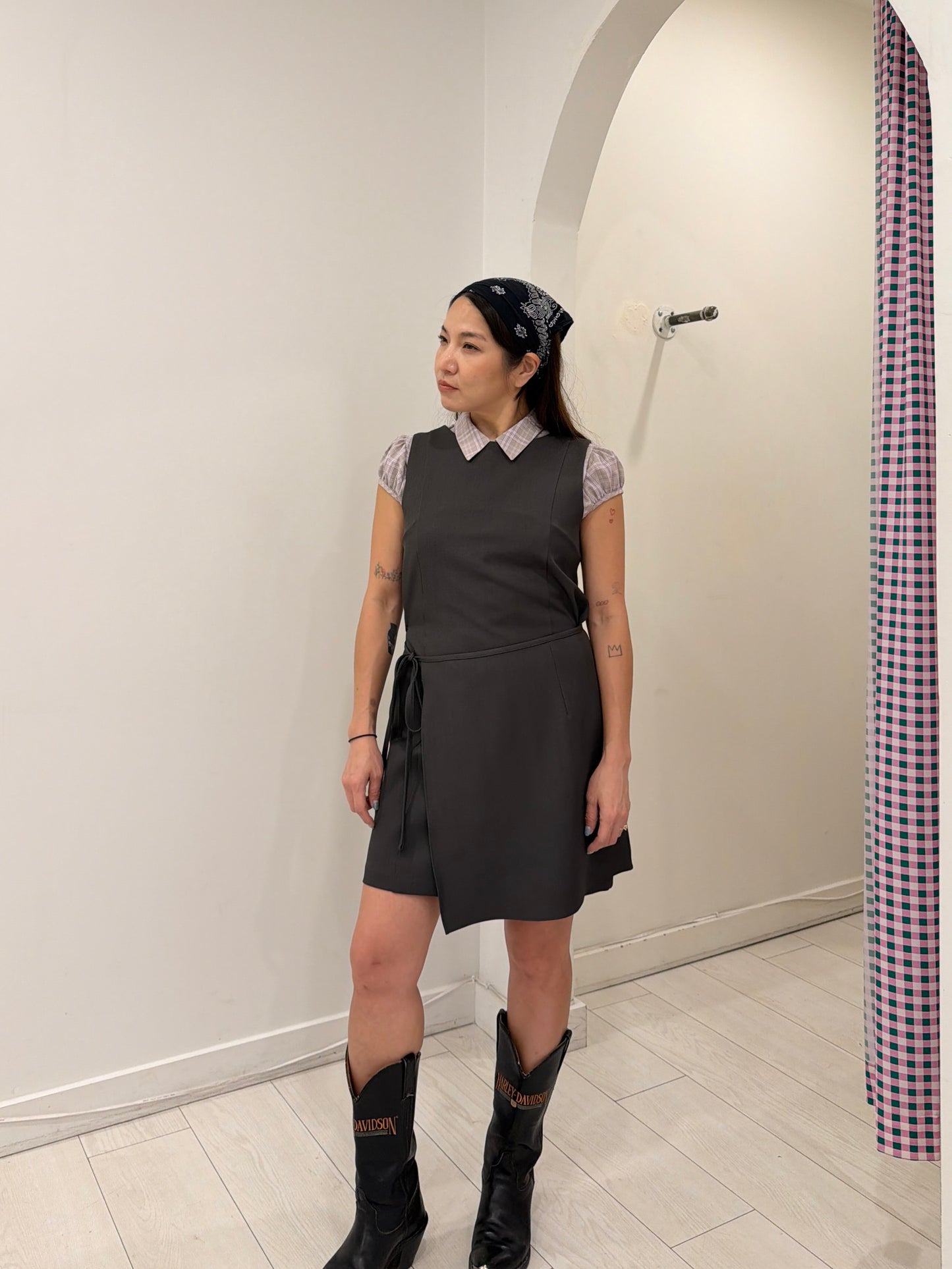 WILLOW Wrap-tie dress