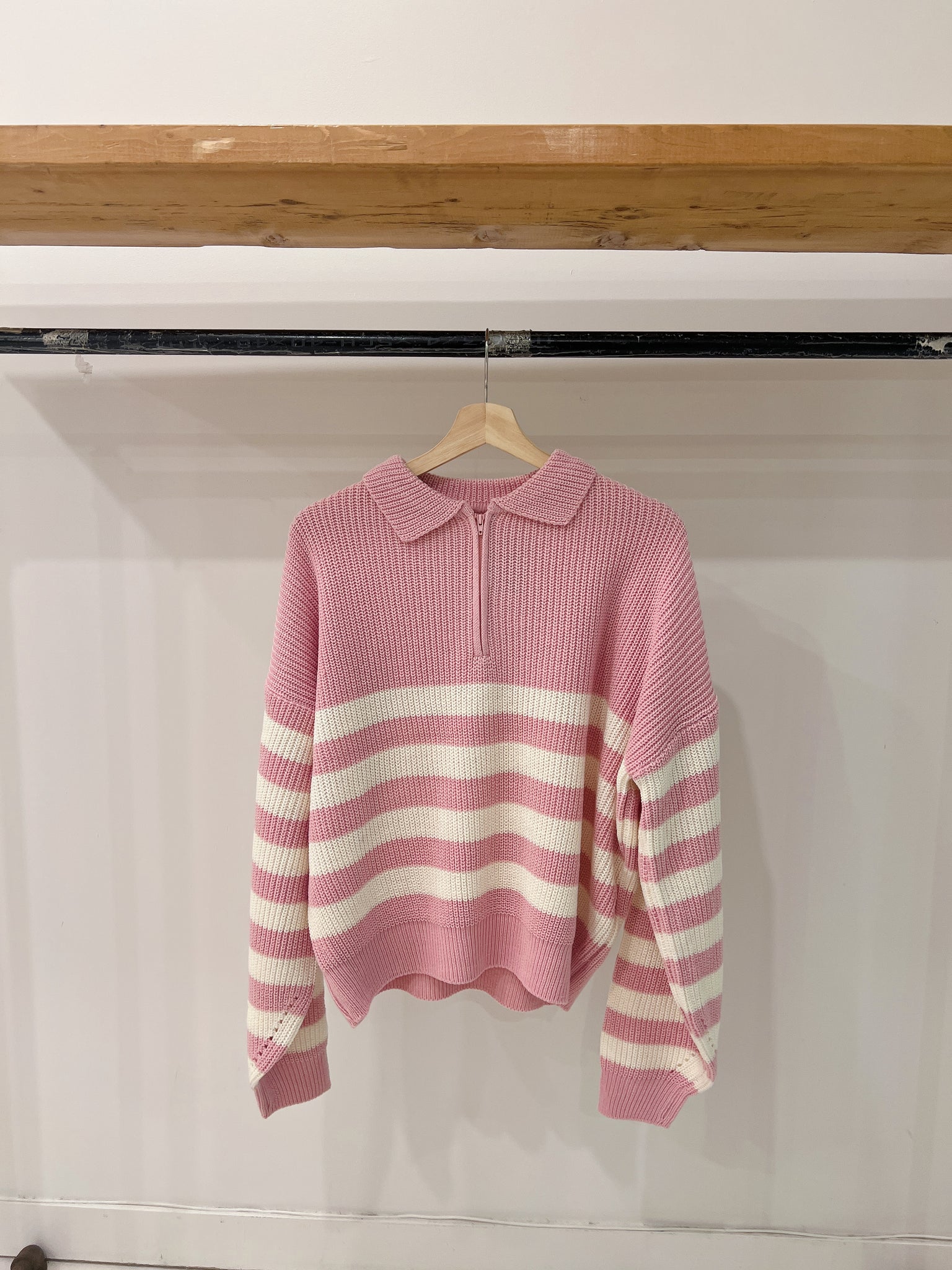 TAO Stripe collar sweater
