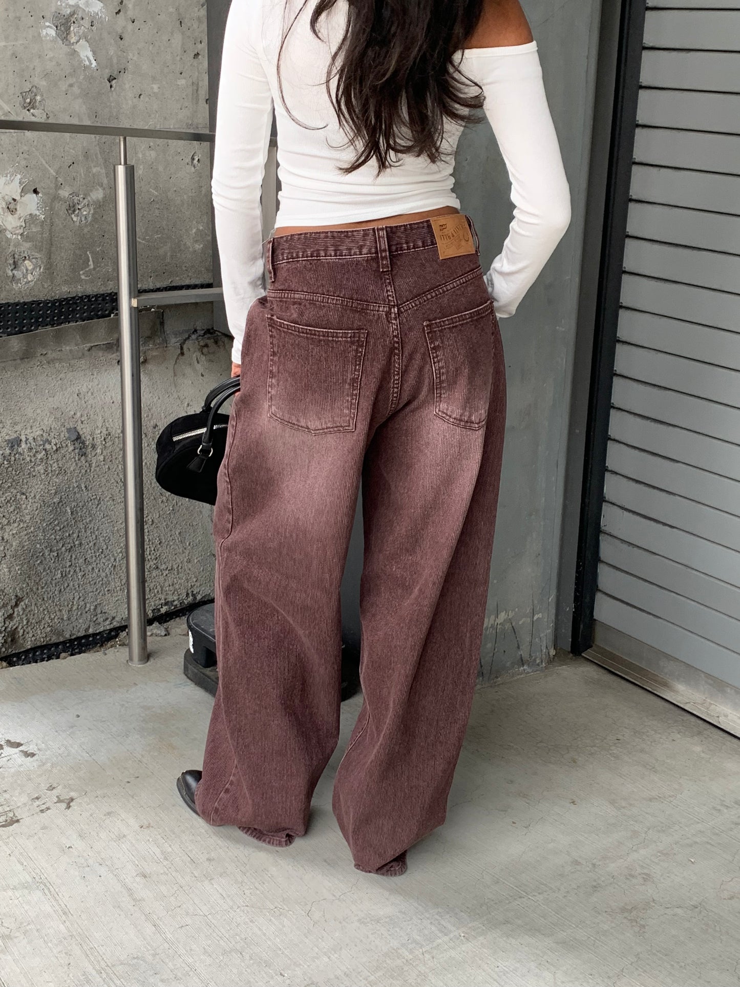 FIRE Stripe textured jeans