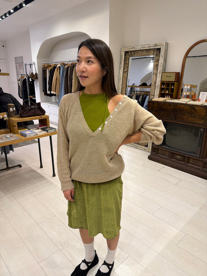 AGATHA Wool V-neckline sweater