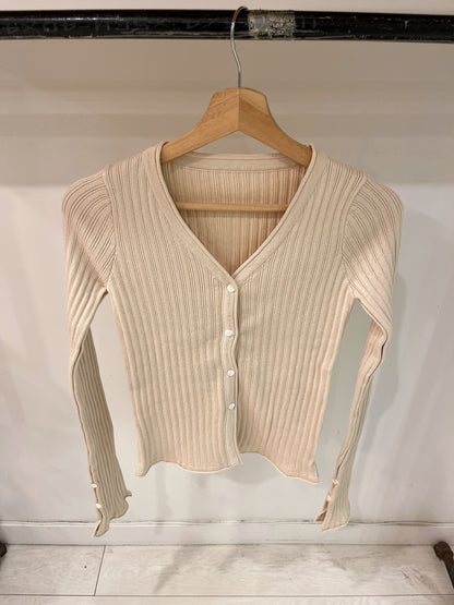 PERRIO Ribbed cardigan