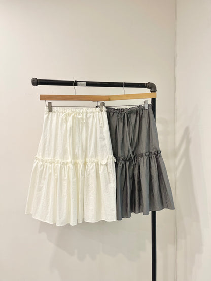 SHOOK Metallic midi skirt