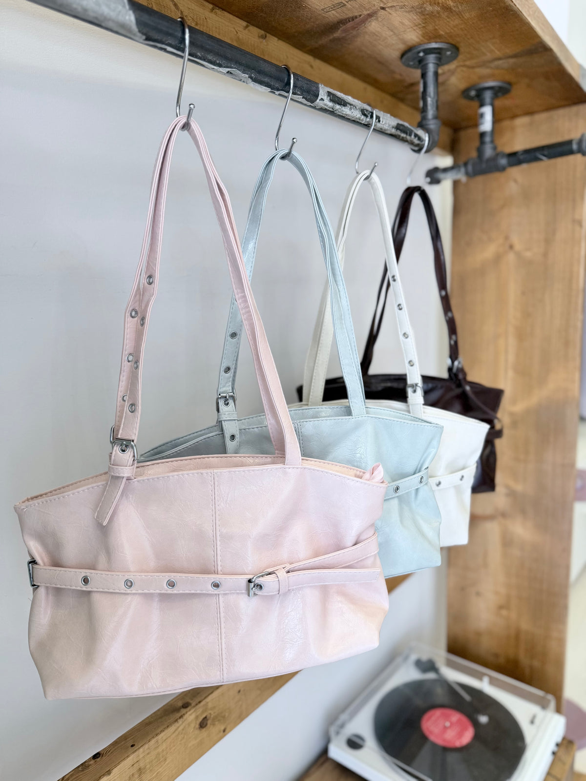 GRETA Buckle shoulder bag