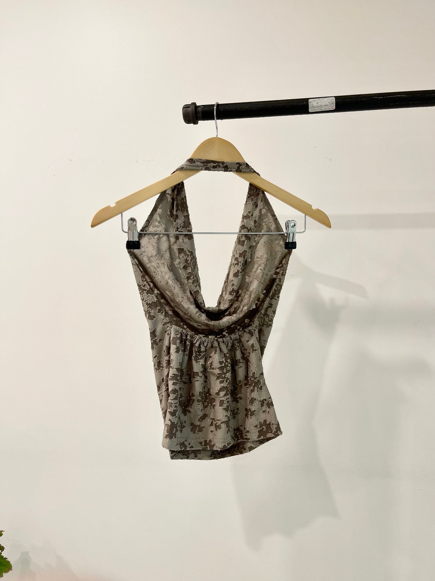 STOUT Jacquard halter top