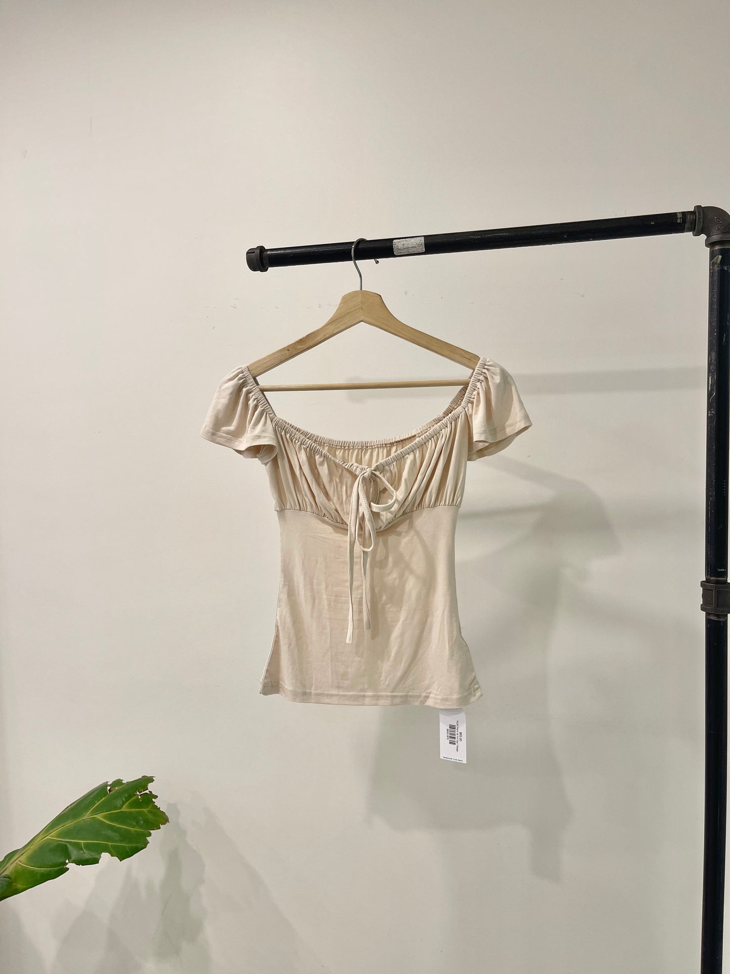 NOA Front tie frill top