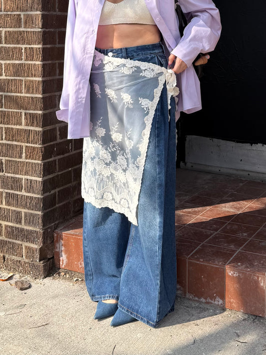 OLIVIA Lace wrap skirt