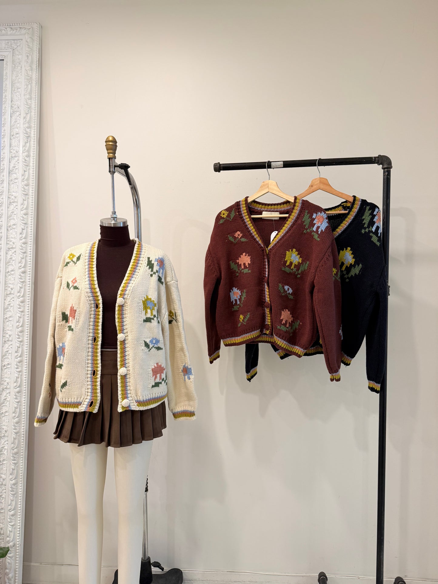 TOPIO Flower cardigan