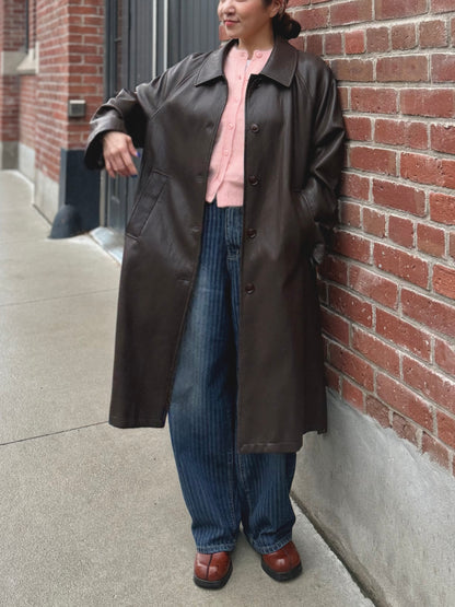 MAYBE Vegan leather coat